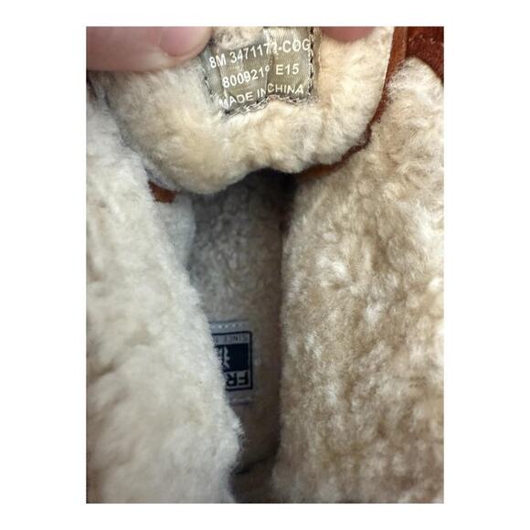 Frye Greene Back Zip Shearling Lined Leather Sneaker Boot Women size 8 - Picture 8 of 12